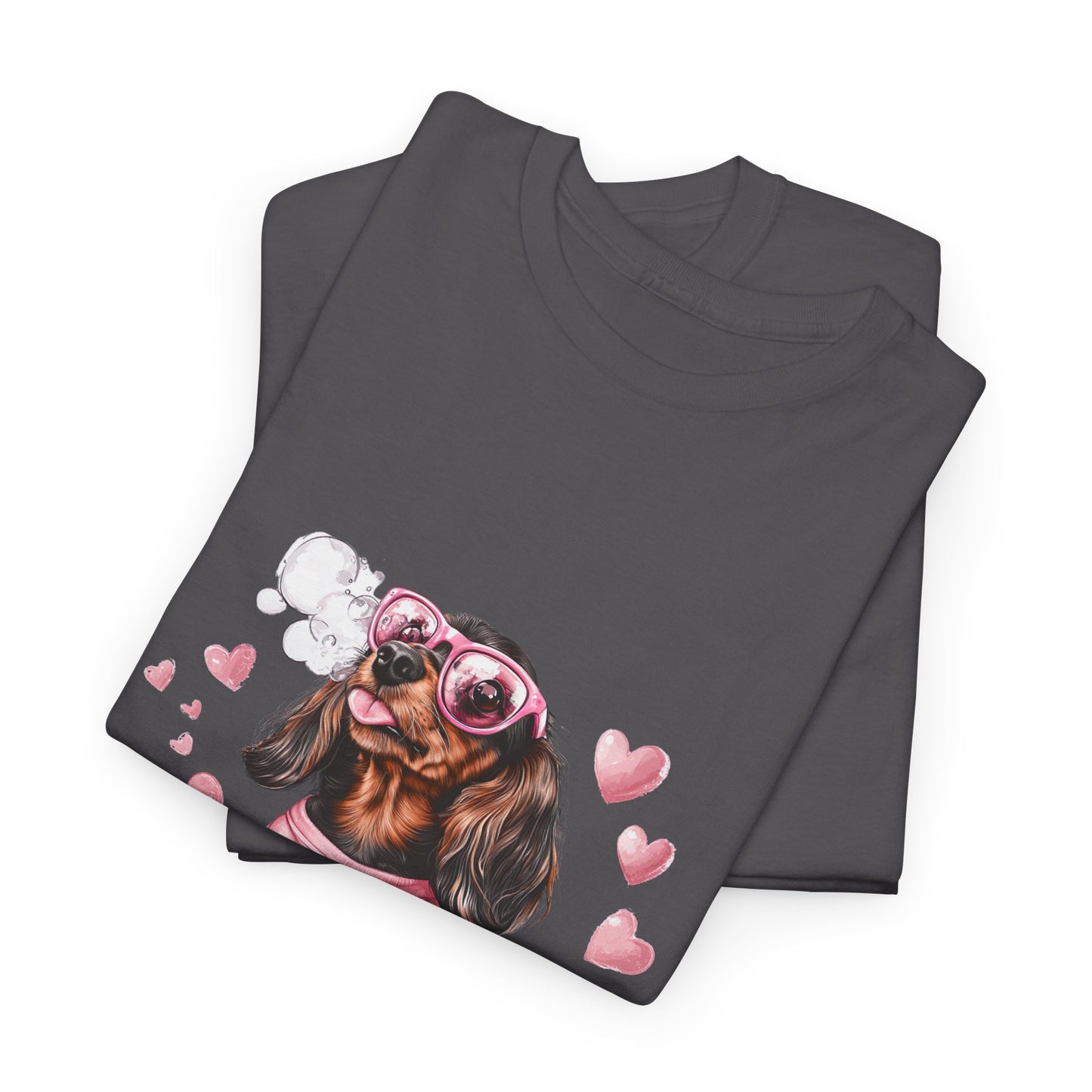 Cute Dashchund Lover Unisex Heavy Cotton Tee - Perfect for Gifts - Dog Shirts for Doxie Owners - Pet Loving Clothing Apparel