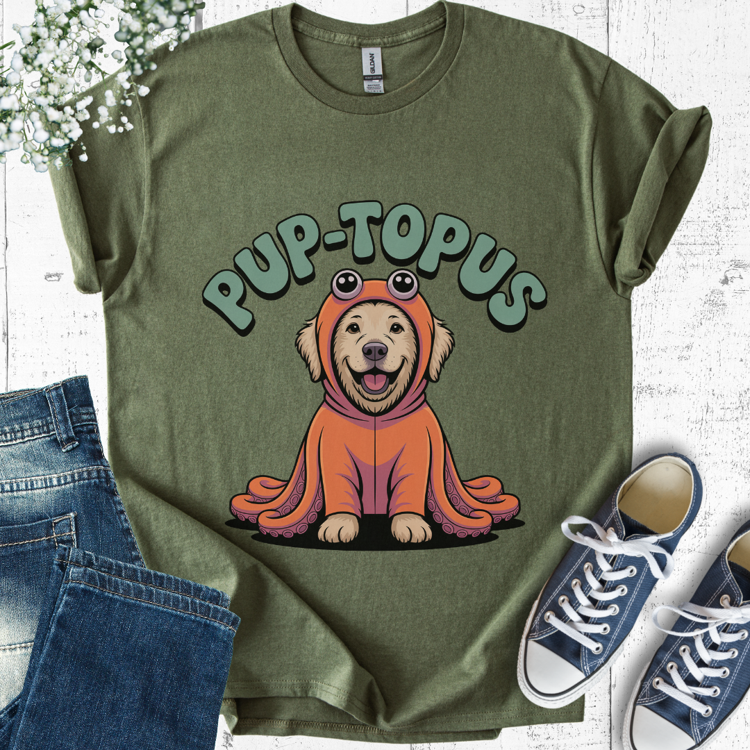 Pup-topus Dog Lover T-Shirt β Funny Octopus Costume Pup Tee