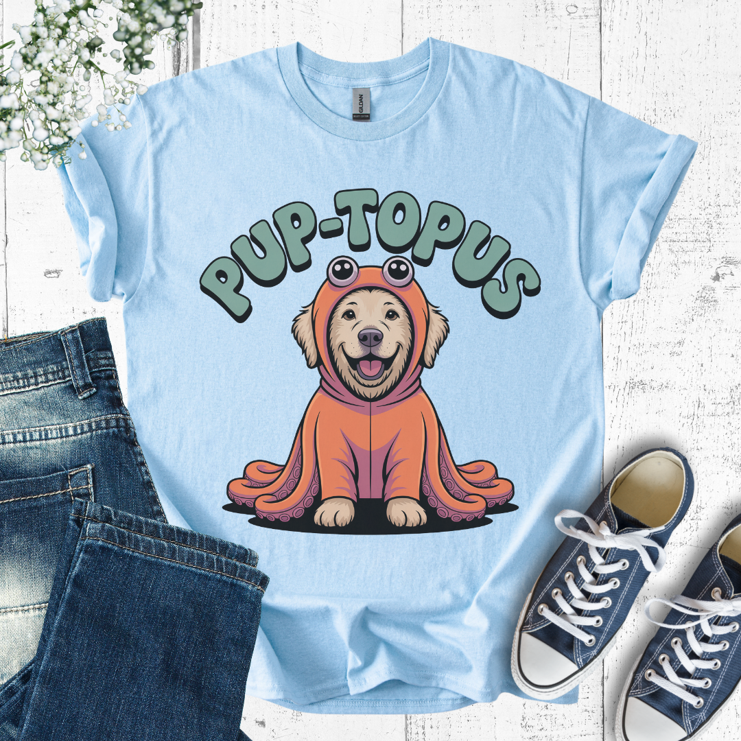 Pup-topus Dog Lover T-Shirt β Funny Octopus Costume Pup Tee