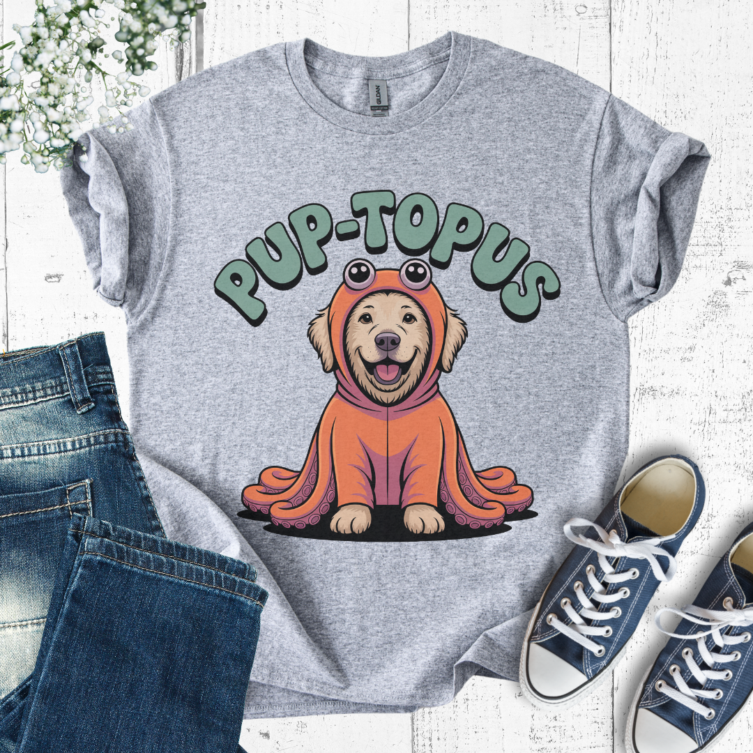 Pup-topus Dog Lover T-Shirt β Funny Octopus Costume Pup Tee