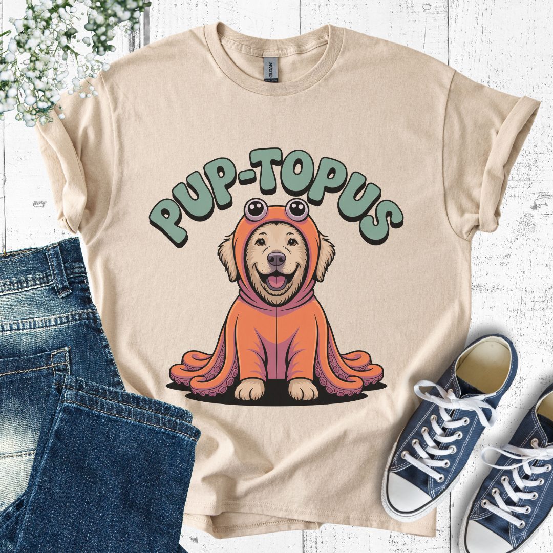 Pup-topus Dog Lover T-Shirt β Funny Octopus Costume Pup Tee