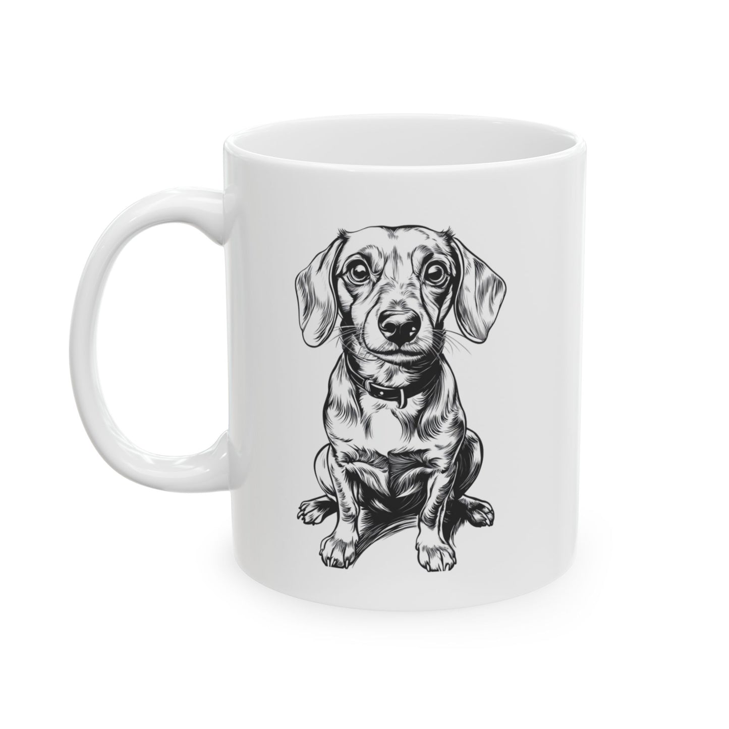 Cartoon-style Spaniel doodle with big eyes