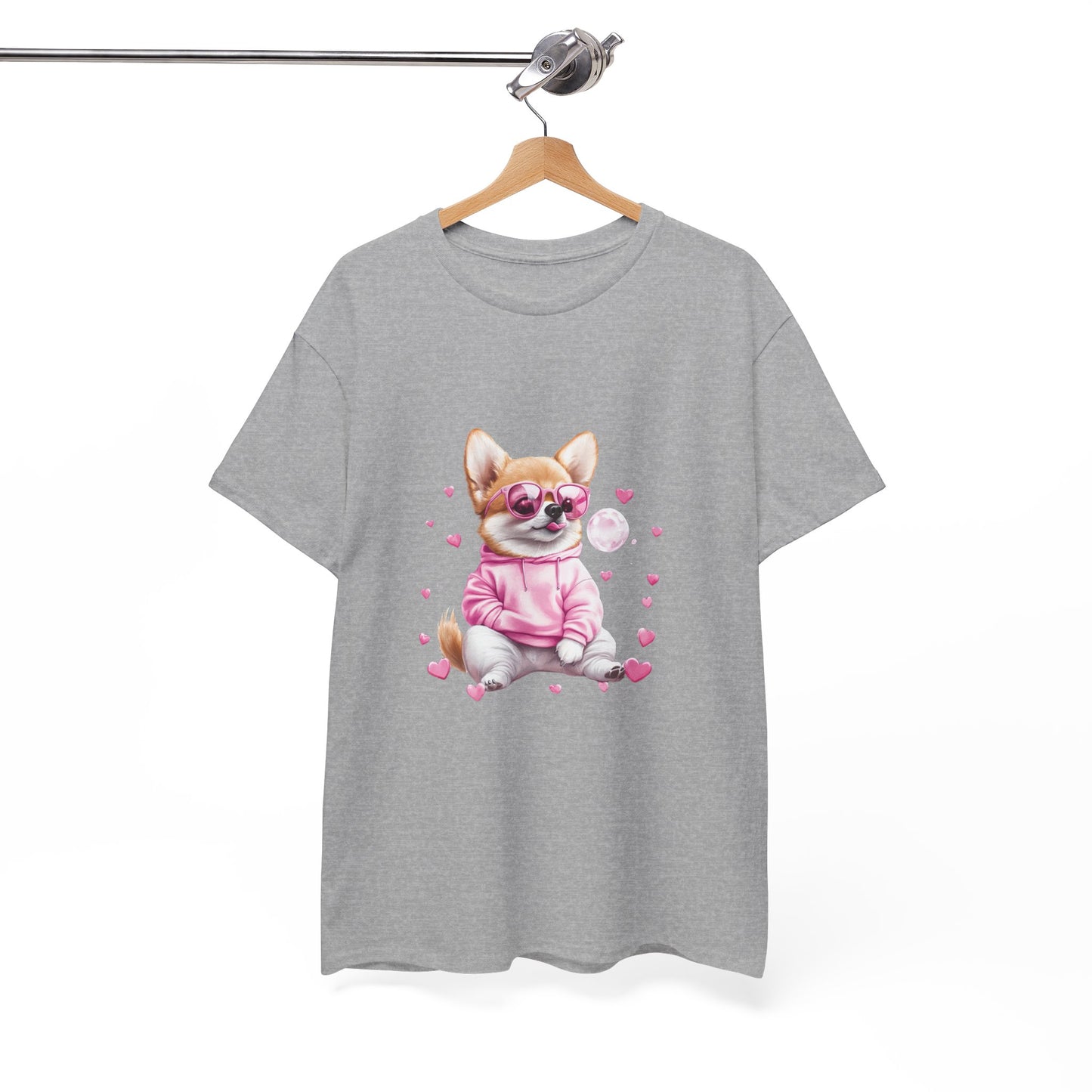 Breathable cotton Corgi shirt - comfortable fabric for all-day wear