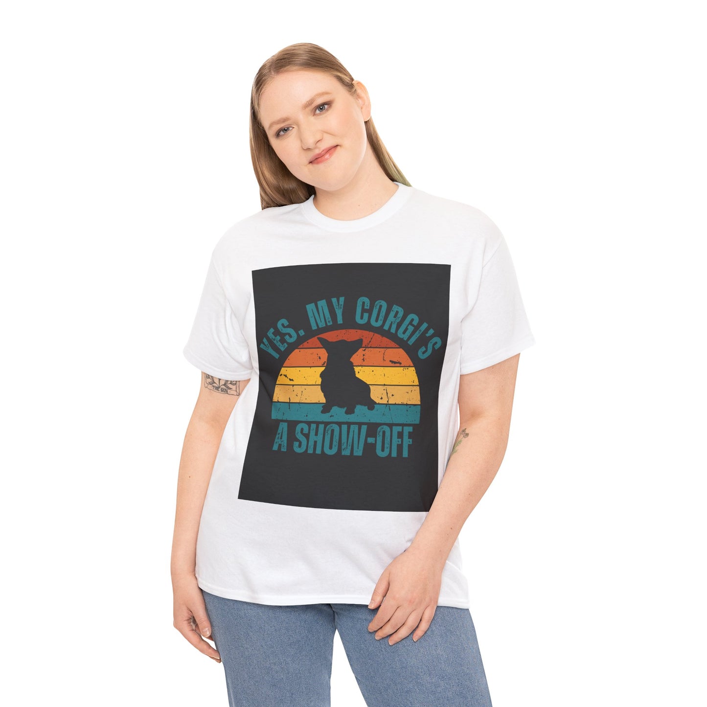 Vintage-inspired Corgi shirt gift for dog lovers and breed fans.
