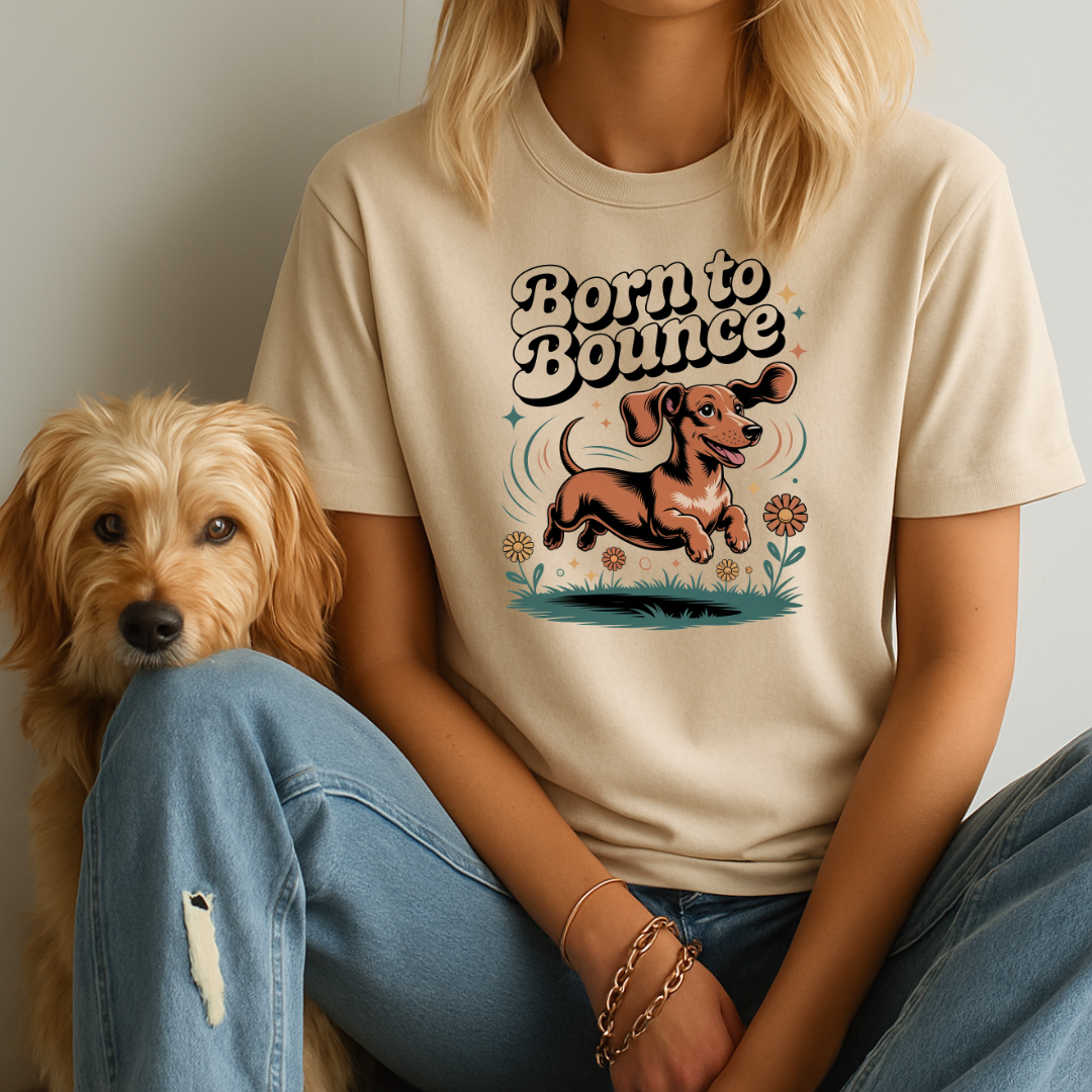 Born to Bounce Dog T-Shirt β Funny Pet Lover Gift