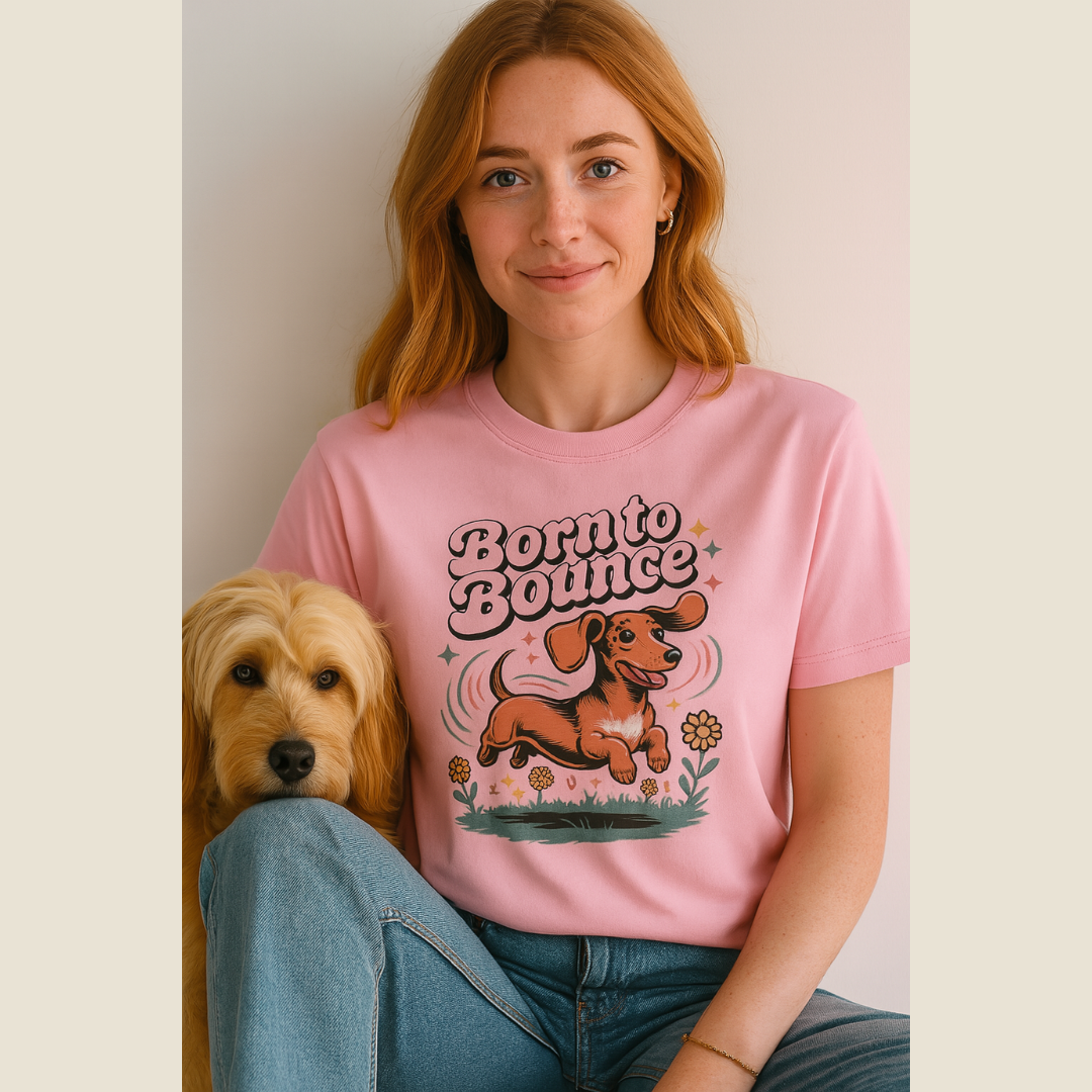 Born to Bounce Dog T-Shirt β Funny Pet Lover Gift