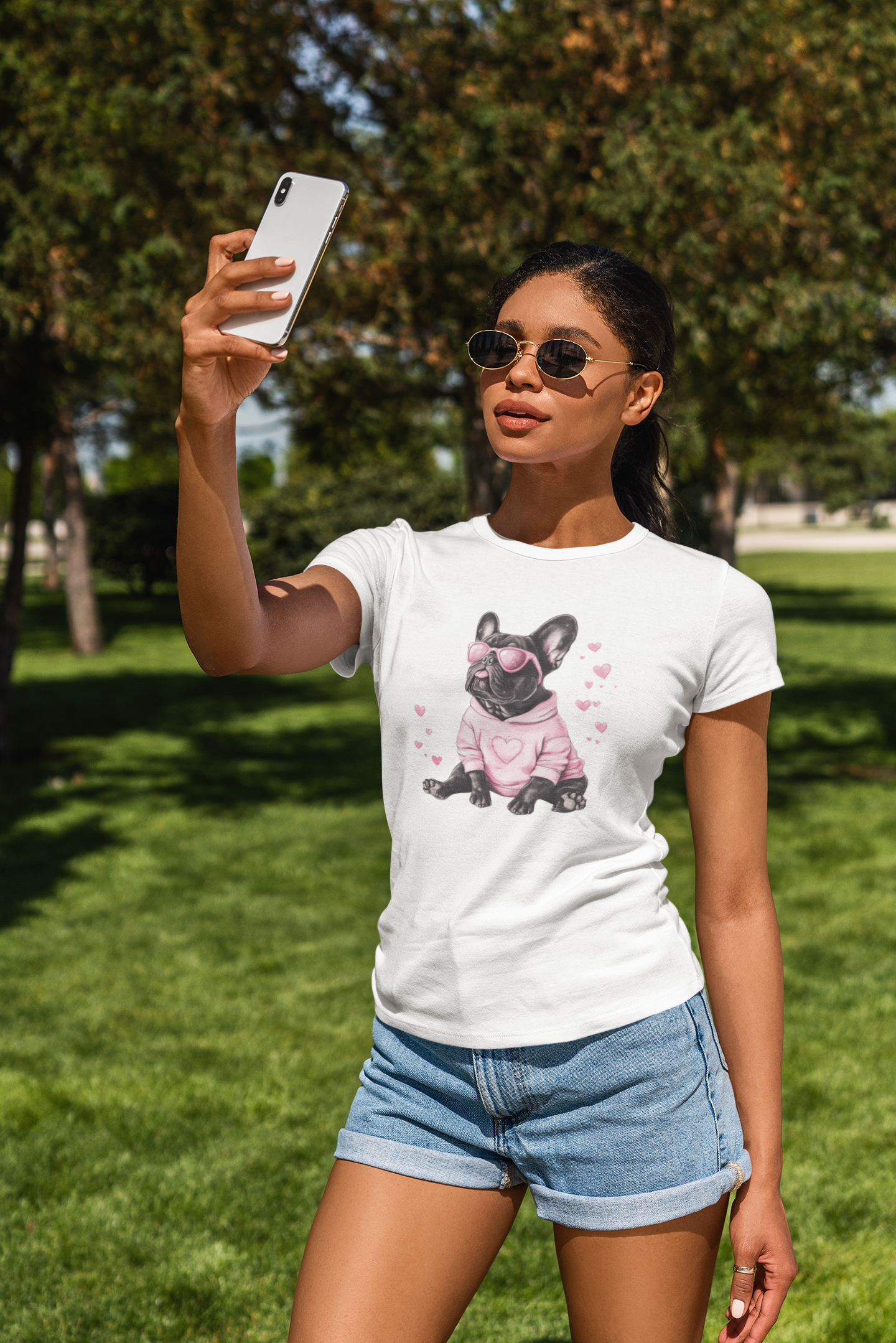 French Bulldog birthday present - funny dog lover tee with vibrant print