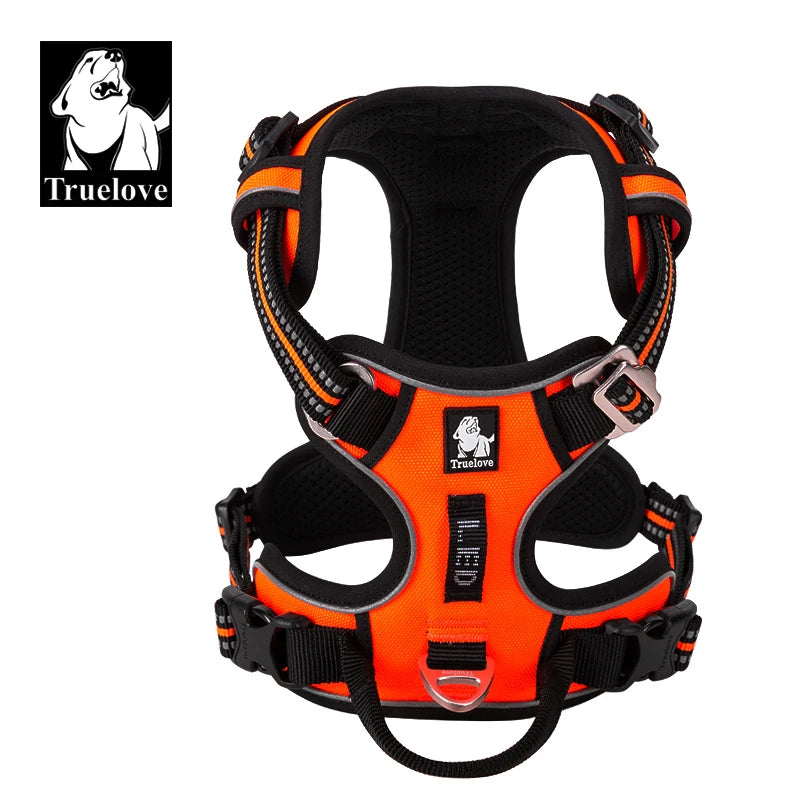 Truelove reflective no-pull dog harness for escape-prone pets