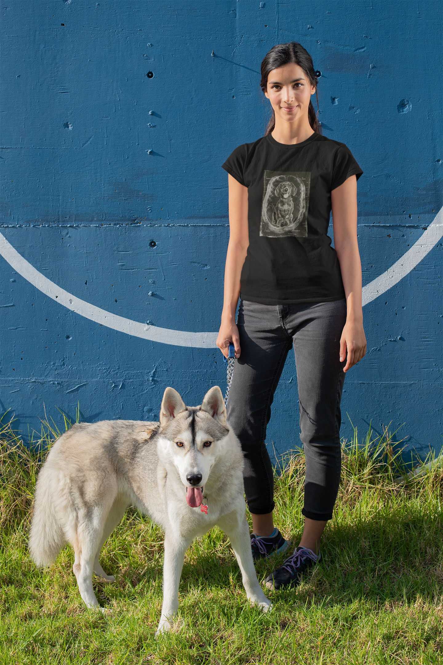 Dachshund Baby Scan Dog Shirts - Fake Dog Pregnancy Sonogram Tee for Wiener Dog Moms Pet Lover's - Dog Shirts - Dog X-Ray Design TShirts