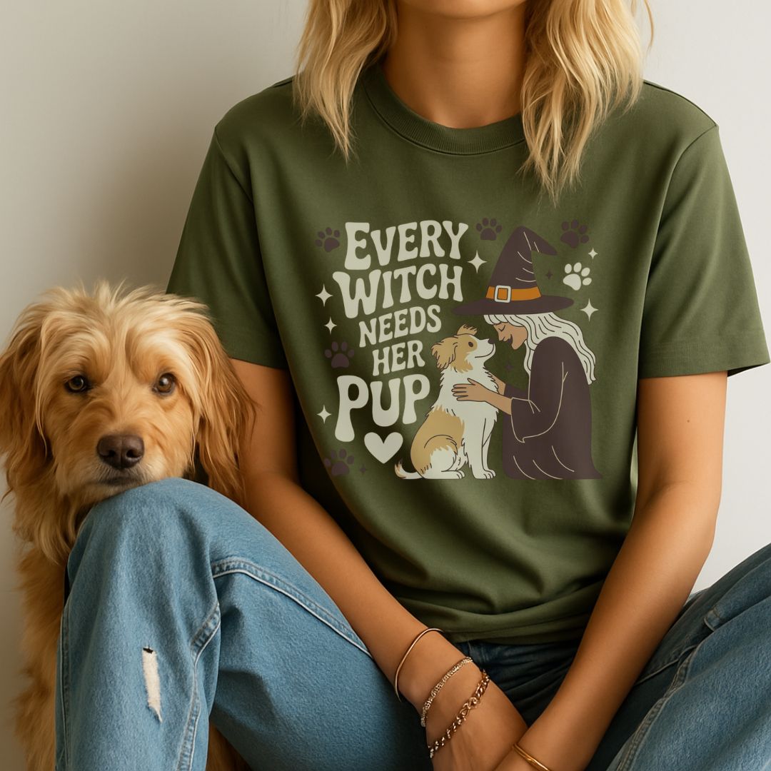 Every Witch Needs Her Pup T-Shirt
