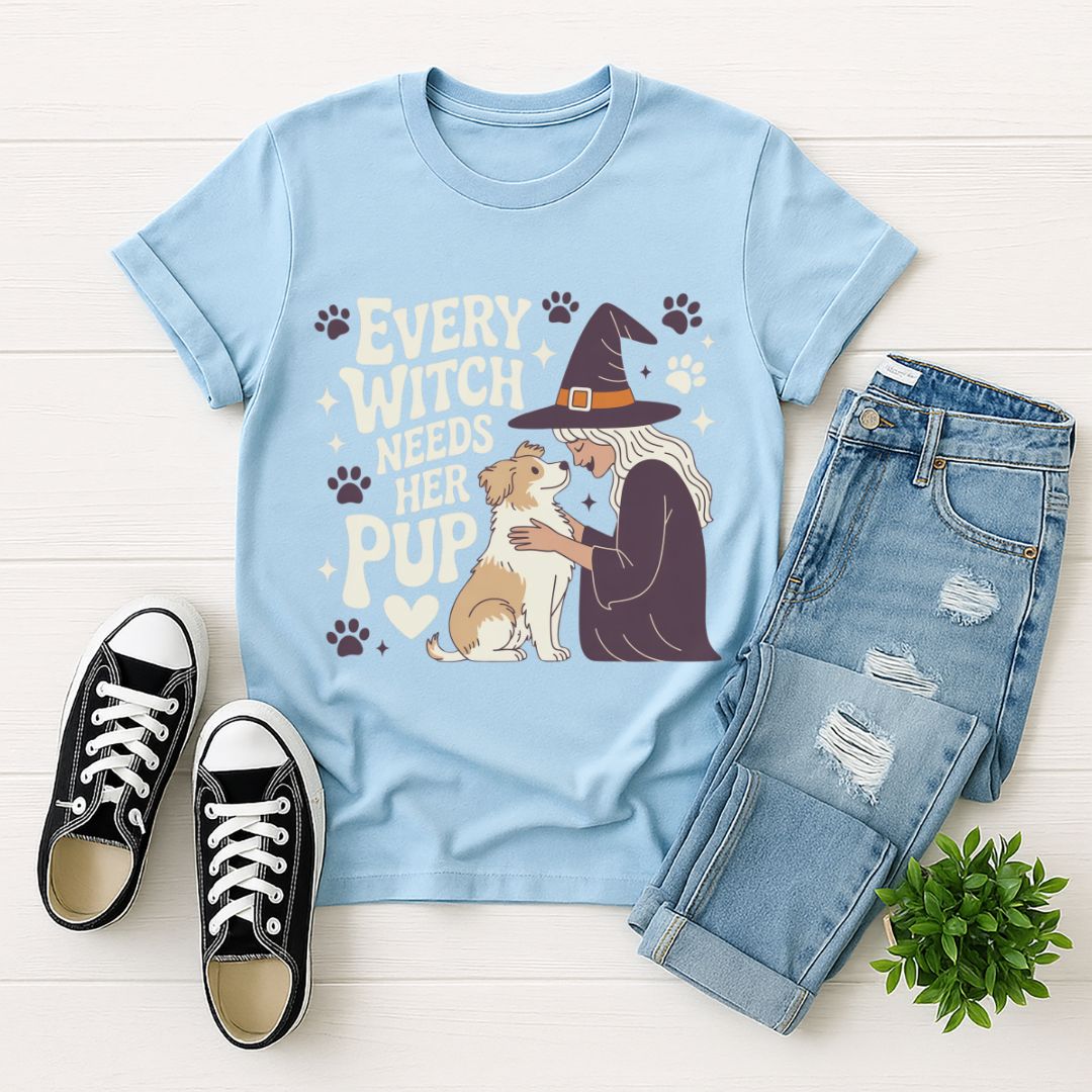 Every Witch Needs Her Pup T-Shirt