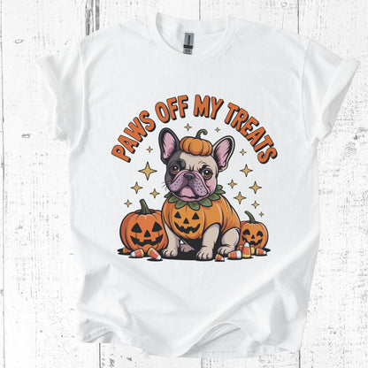 Paws Off My Treats T-Shirt – Funny Frenchie Halloween Tee