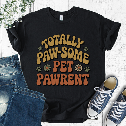 Paw-some Pet Parent T-Shirt – Funny Retro Dog Lover Gift