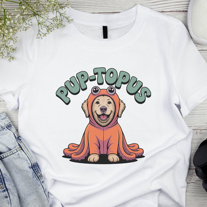 Pup-topus Dog Lover T-Shirt – Funny Octopus Costume Pup Tee