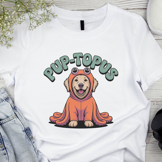 Pup-topus Dog Lover T-Shirt – Funny Octopus Costume Pup Tee