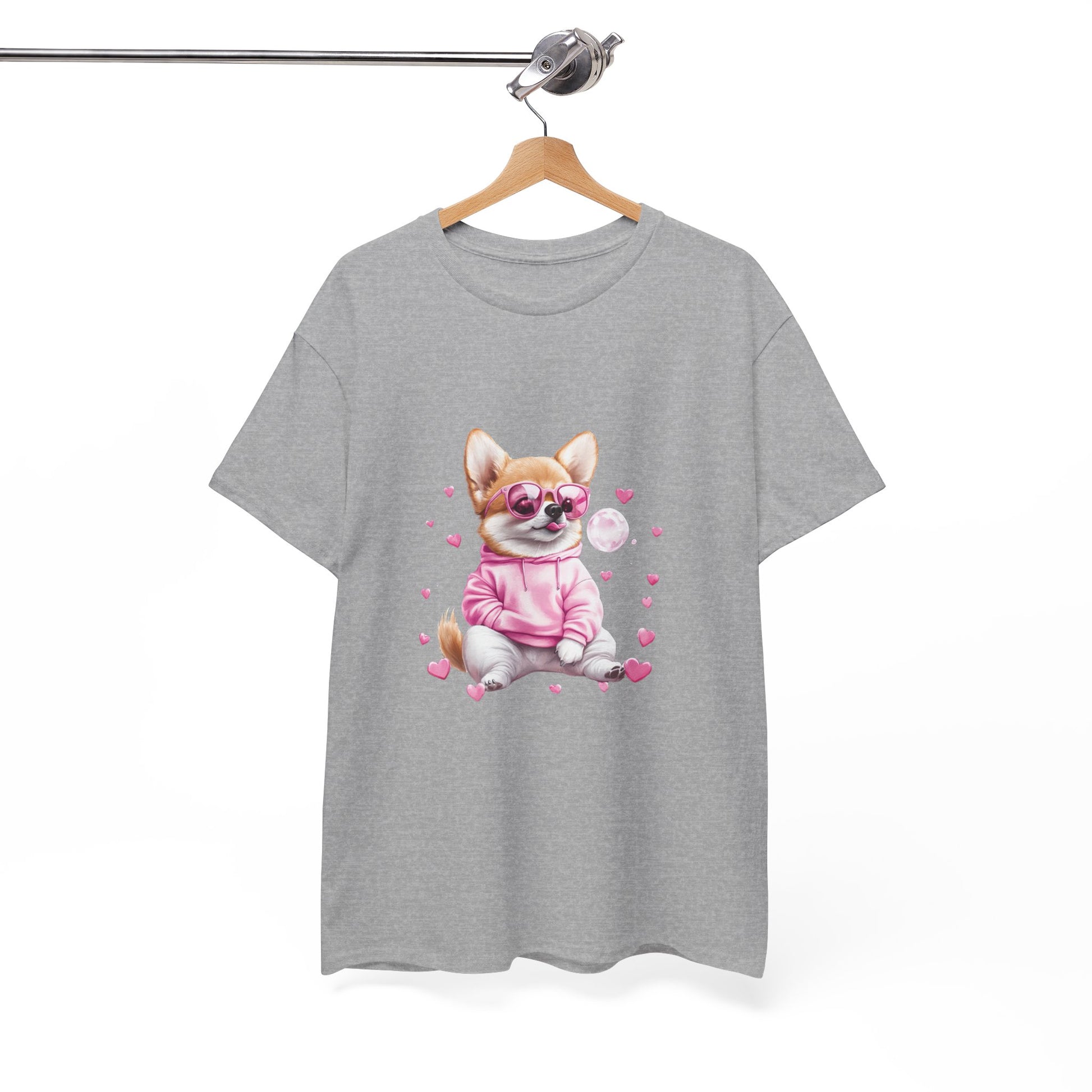 Breathable cotton Corgi shirt - comfortable fabric for all-day wear