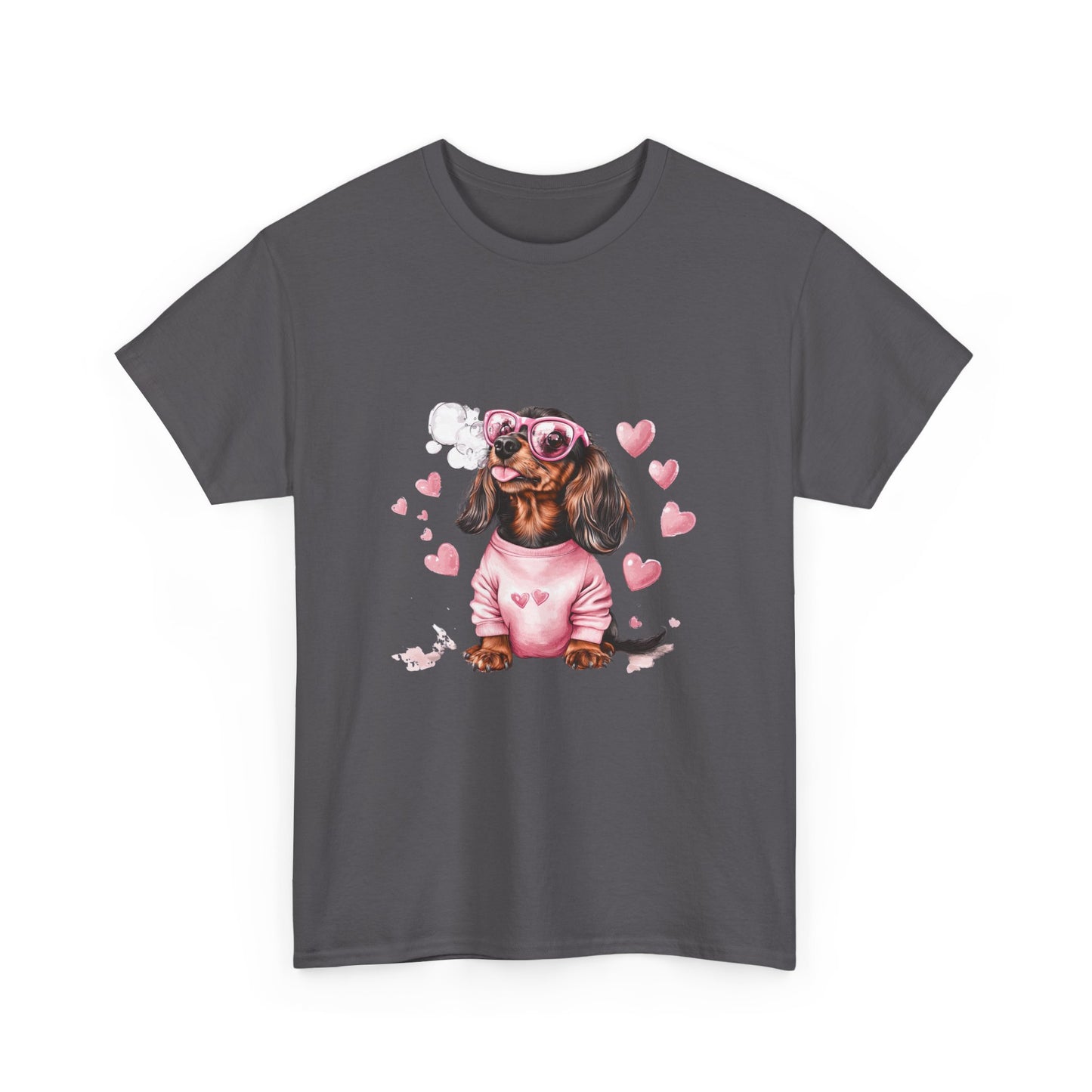 Cute Dashchund Lover Unisex Heavy Cotton Tee - Perfect for Gifts - Dog Shirts for Doxie Owners - Pet Loving Clothing Apparel
