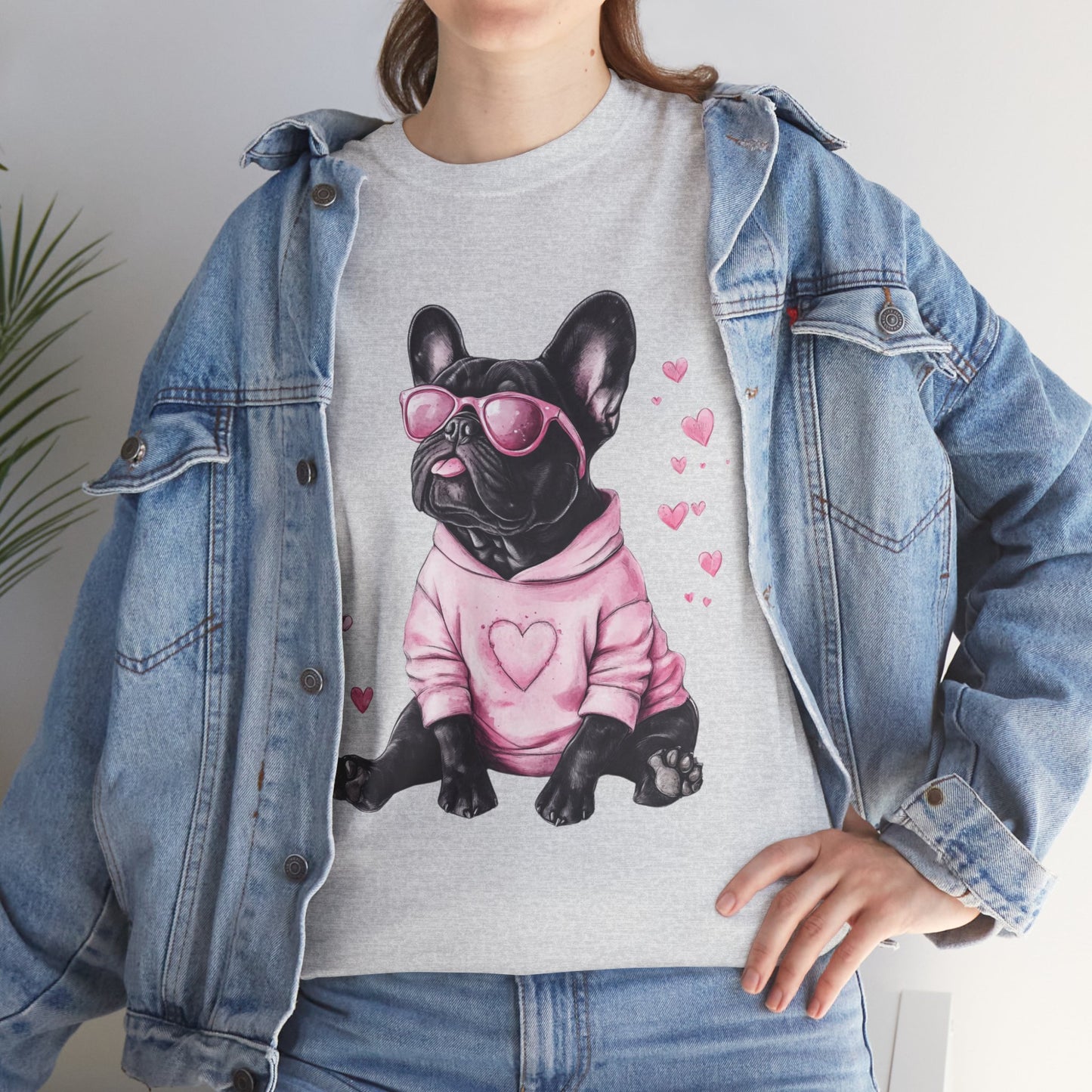 Casual French Bulldog top - unisex fit with vibrant dog artwork