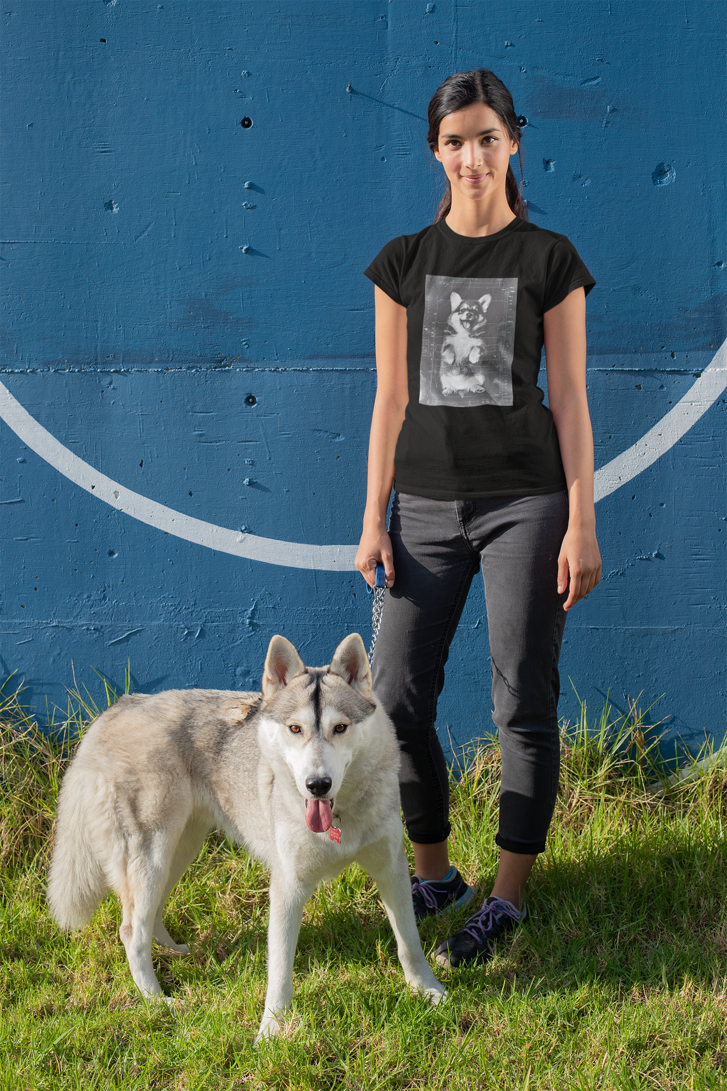 Corgi Cuteness Overload Unisex Cotton Tee - Adorable Dog Design - Baby Scan Ultrasound for Corgi Dog Owners - Dog Shirts