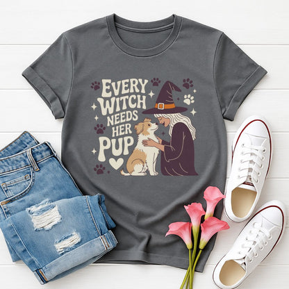 Every Witch Needs Her Pup T-Shirt